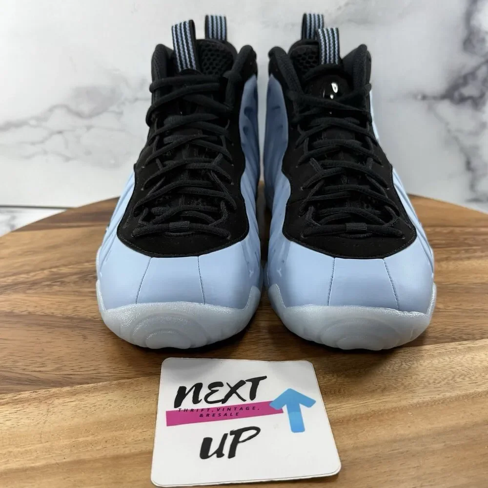 Youth 7 Big Kids-Nike Little Posite Foamposite GS Psychic Blue Shoes HJ7654 400